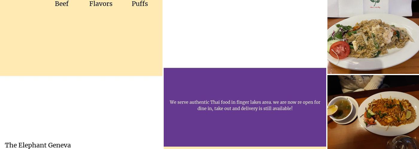 The Elephant Geneva Menu