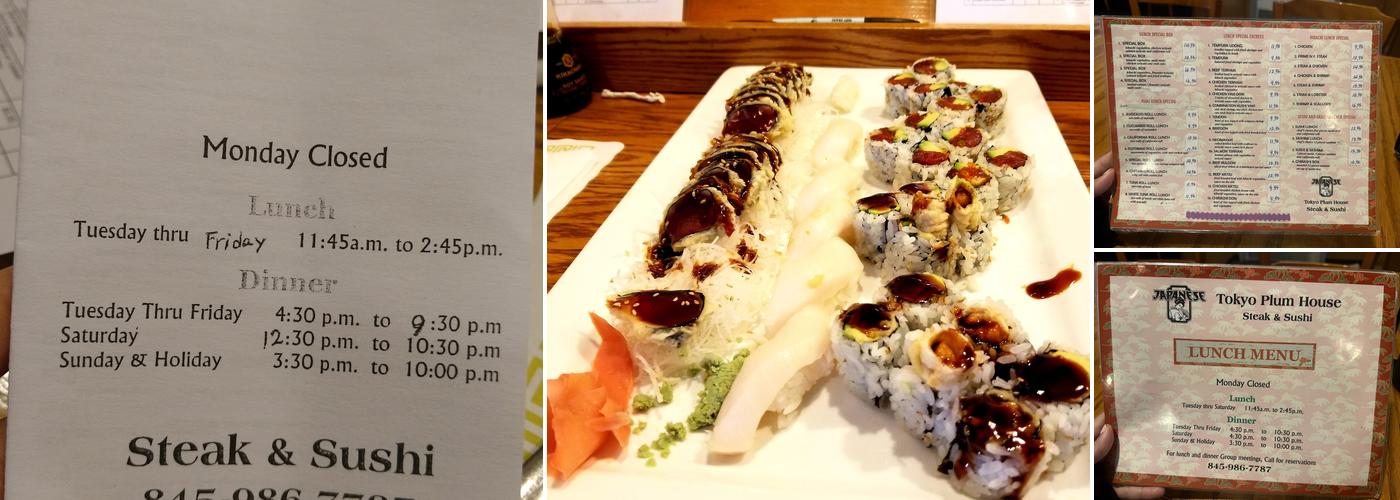 Tokyo Plum House Menu