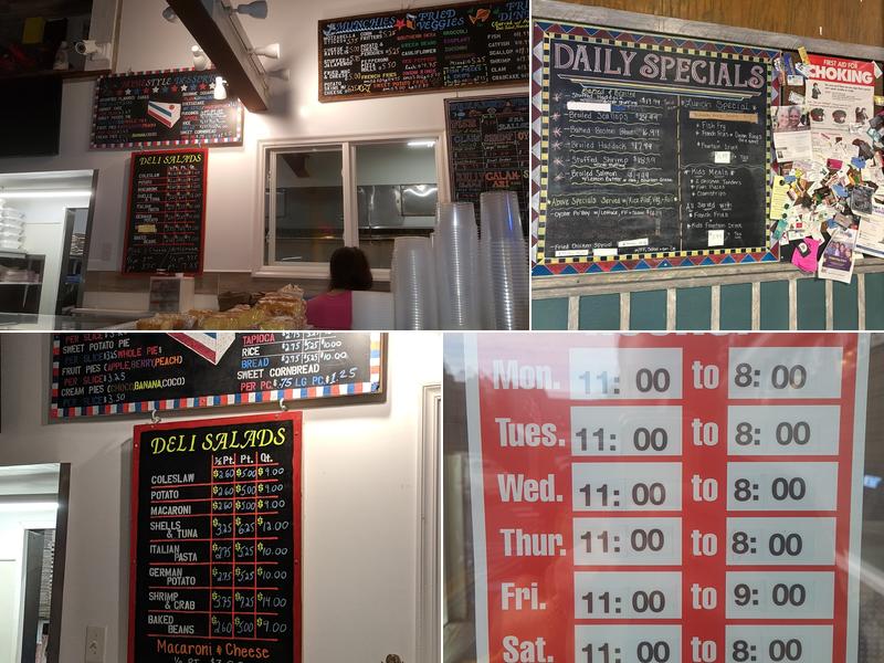 Anker's Fish House Menu