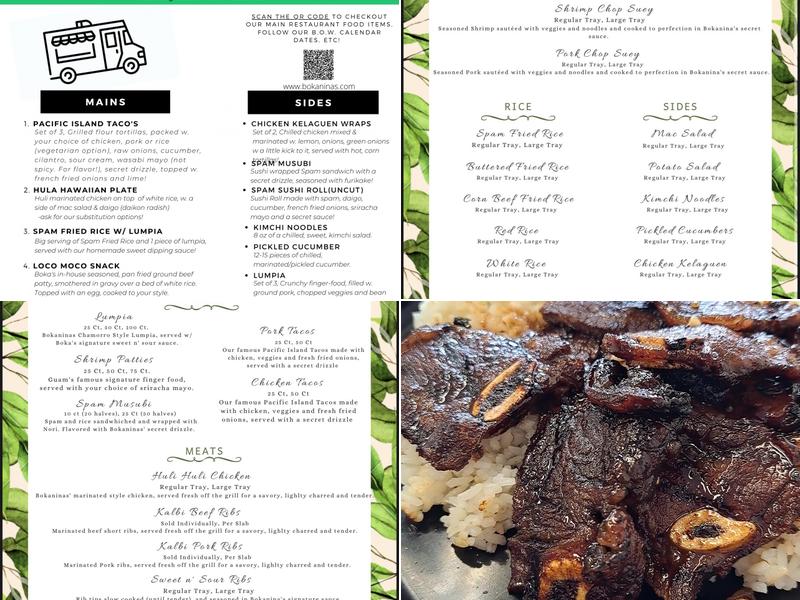 Boka Nina's Pacific Fusion Menu