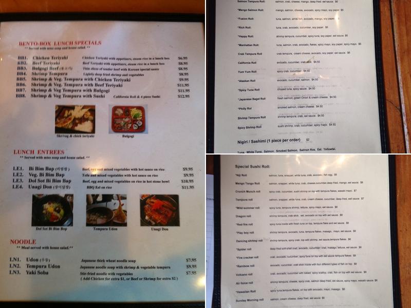 Iron Chef Grill Menu