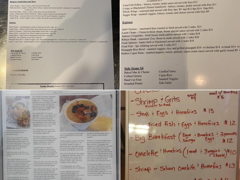 Hotbox Bistro, LLC Menu