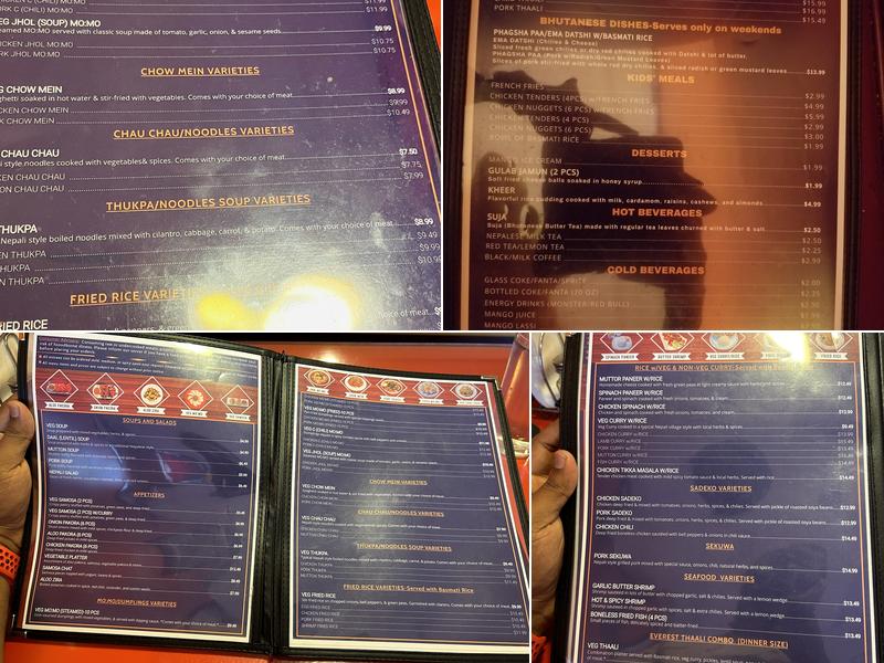 EVEREST KITCHEN Menu