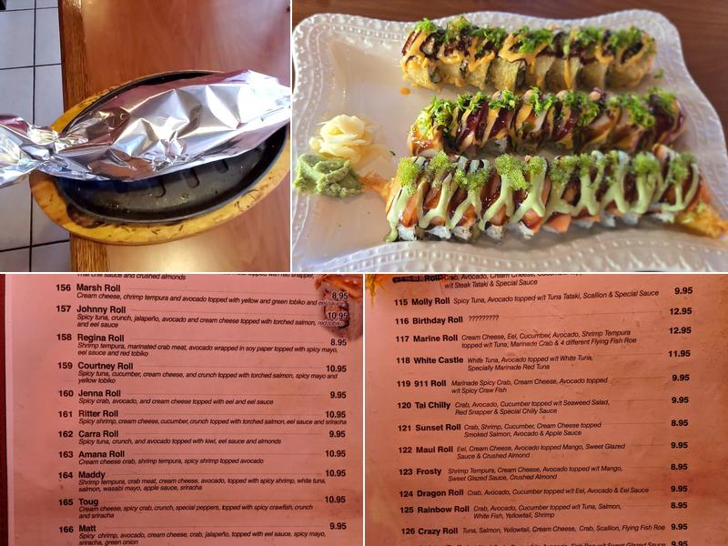 Sushi Sakana Menu