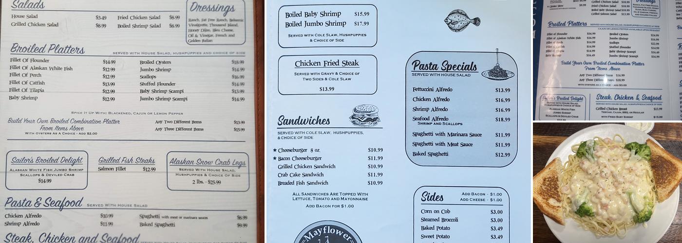 Mayflower Seafood Restaurant Menu