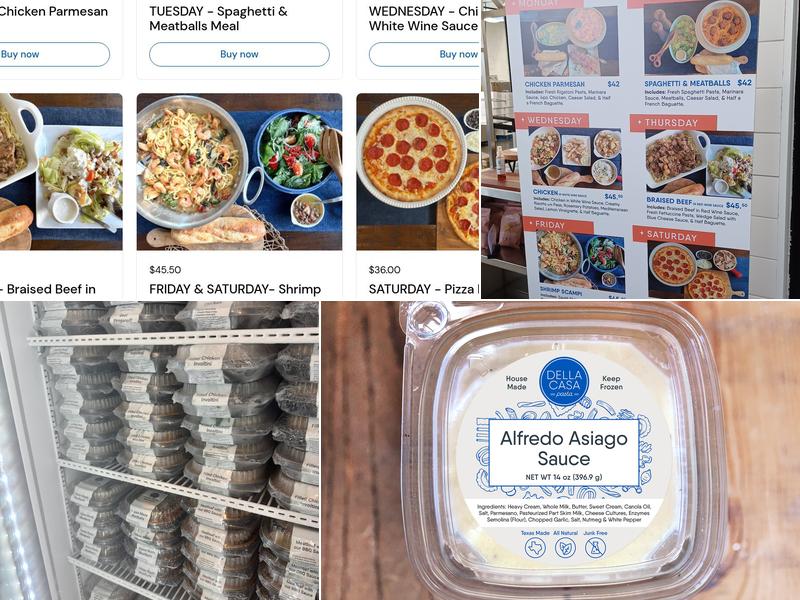 Della Casa Pasta Menu