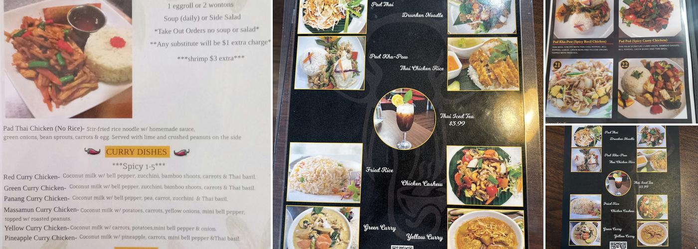 Thai Palm Kitchen Menu