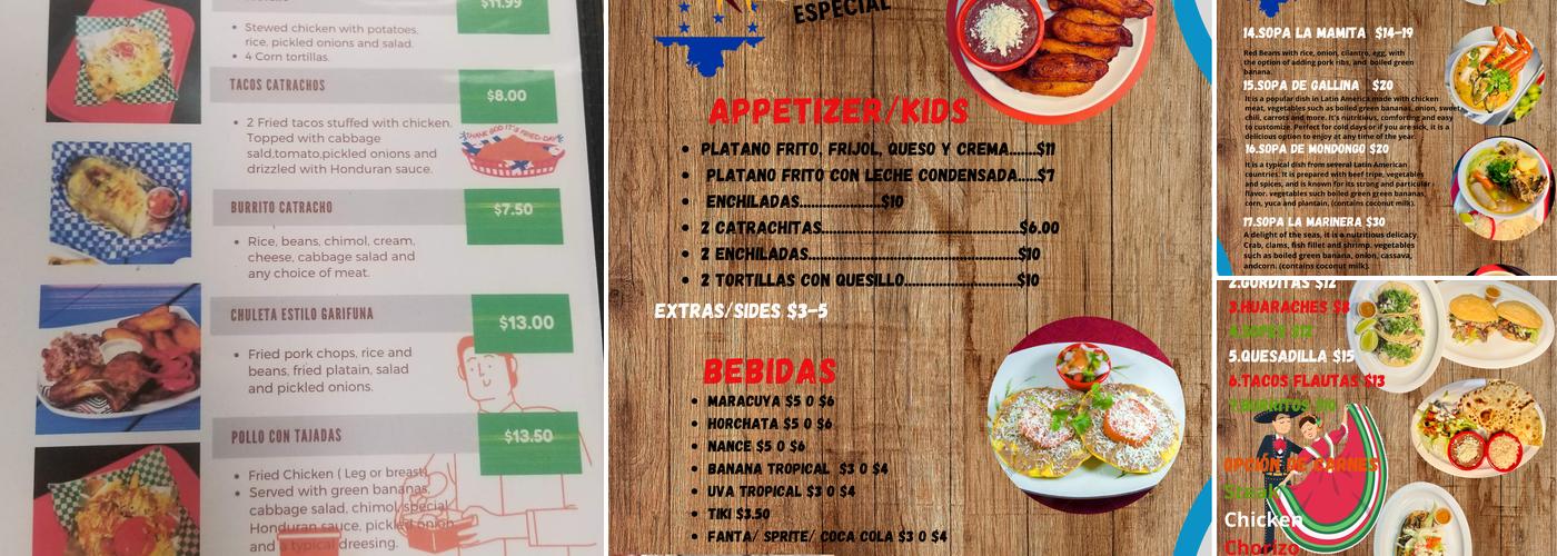 SABOR CATRACHO Menu