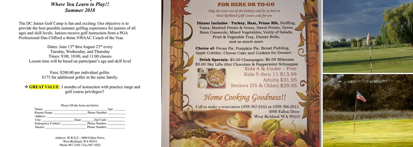 West Richland Golf Course Menu