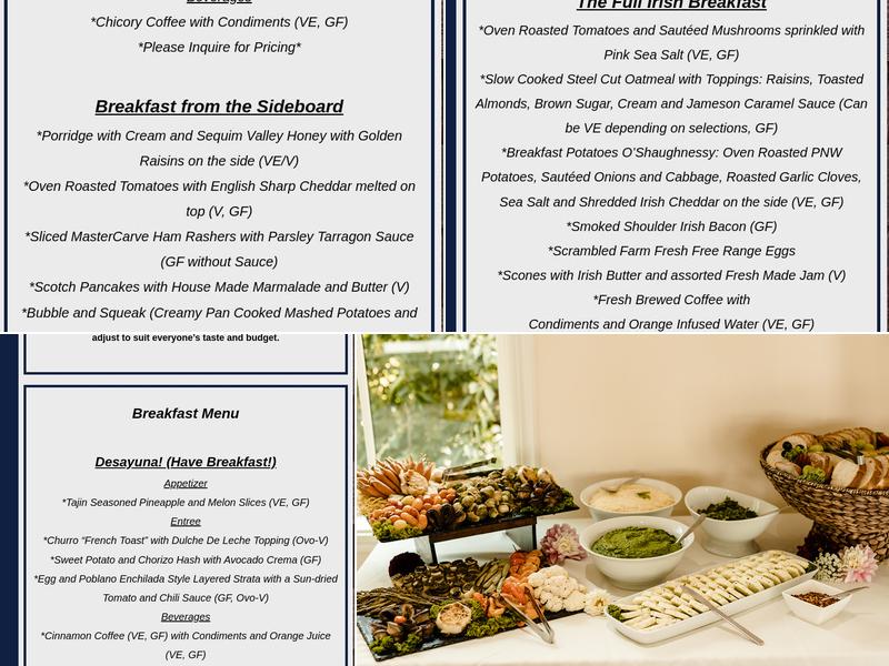 Crescent Moon Catering Menu