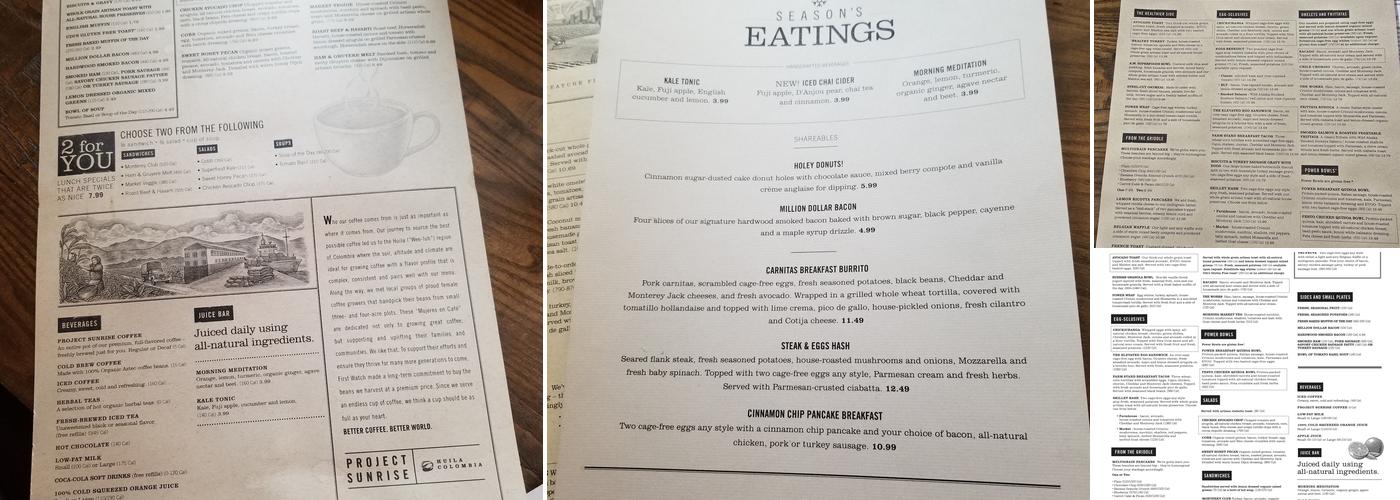 First Watch Menu