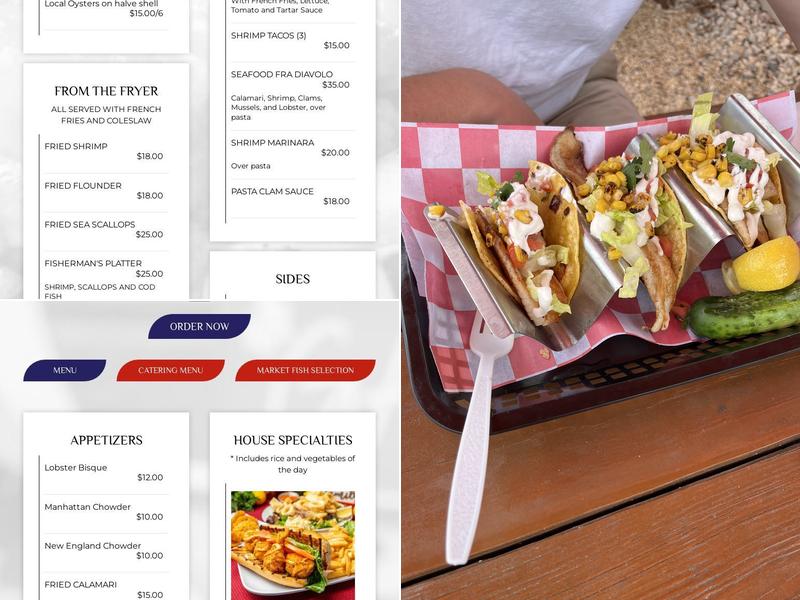 Northport Fish & Lobster Menu