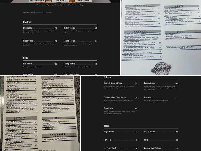 Backyard Barbeque Menu