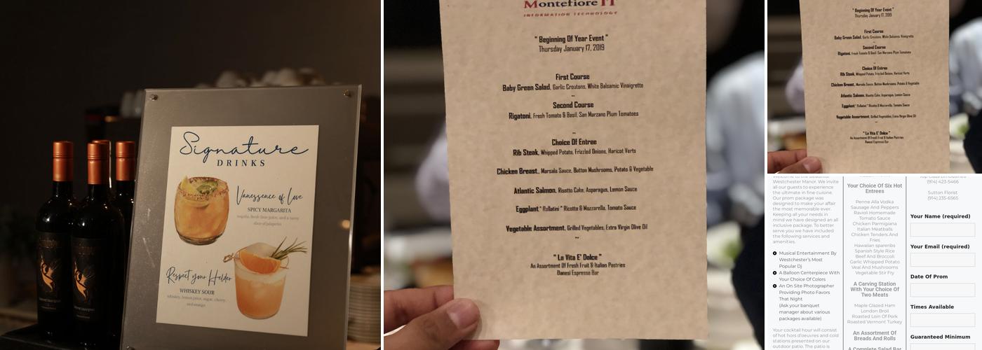 Westchester Manor Menu