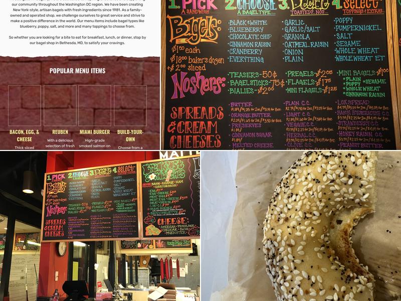 Georgetown Bagelry Menu