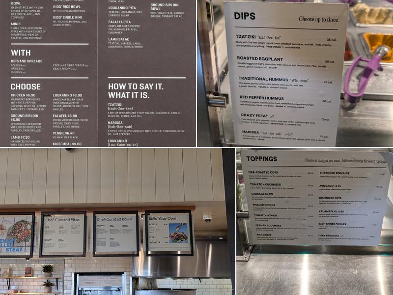 CAVA Menu