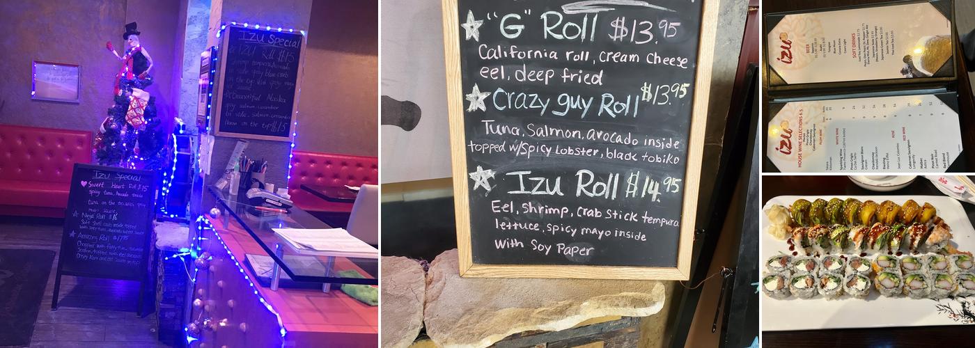 Izu-Sushi Menu