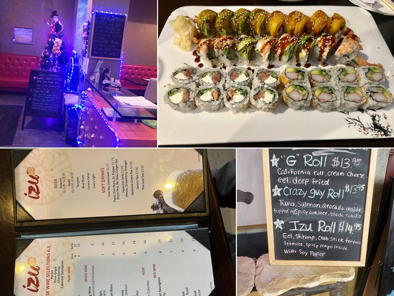 Izu-Sushi Menu