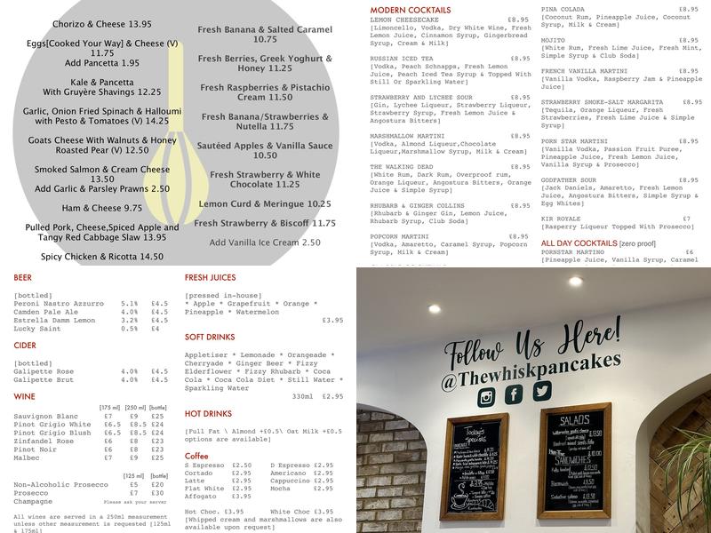The Whisk Kitchen & Bar Menu