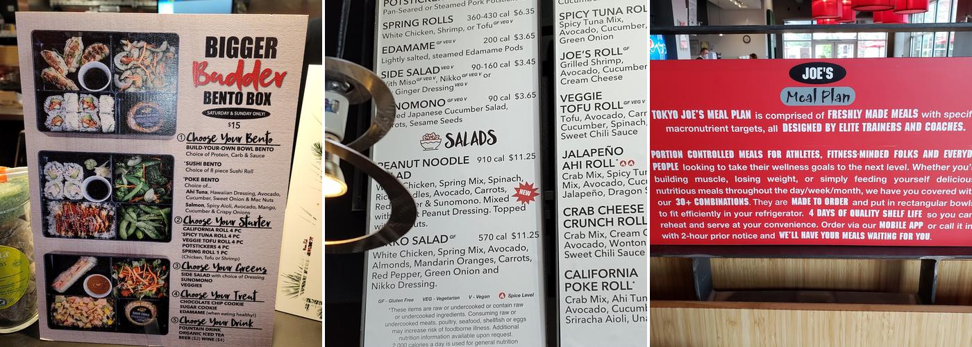 Tokyo Joe's - Wheat Ridge Menu