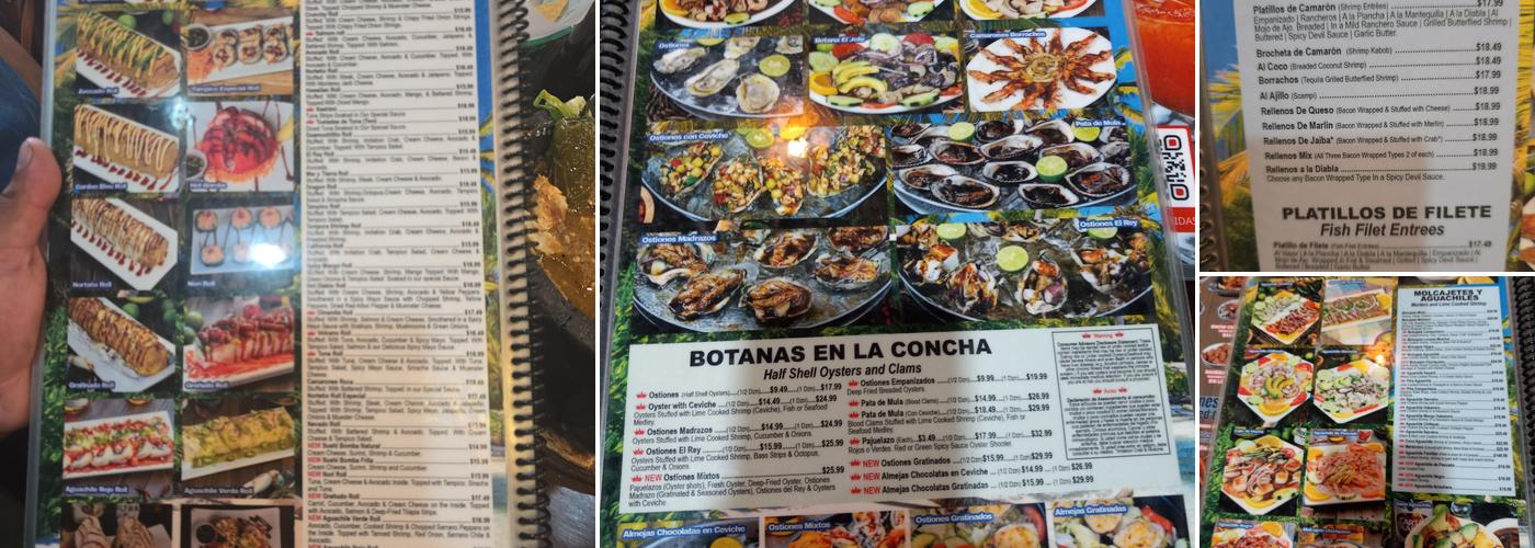 Mariscos El Rey 2 Menu