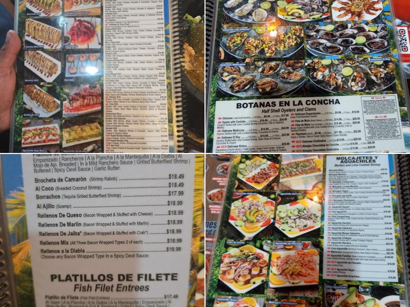 Mariscos El Rey 2 Menu