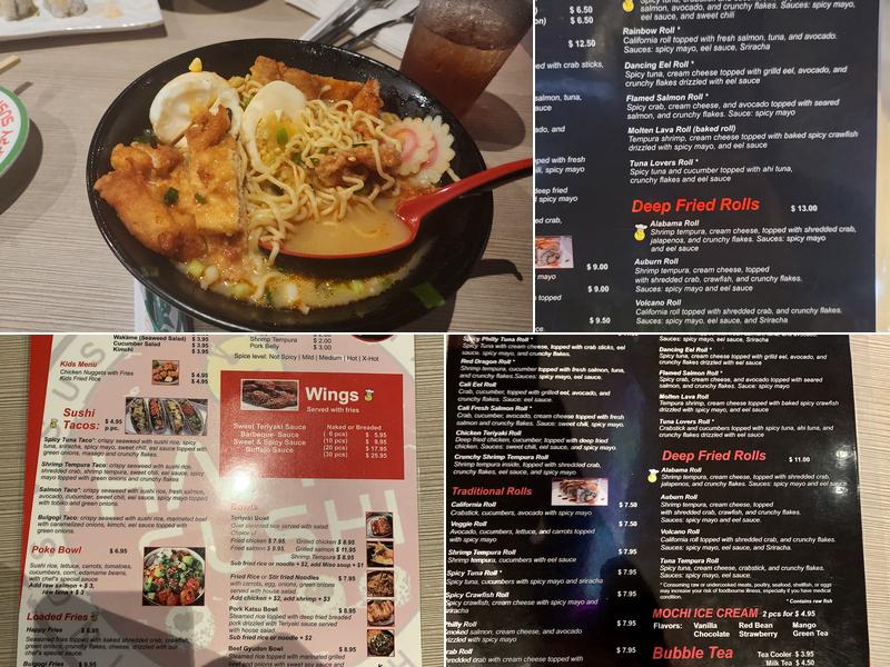 Happy Sushi Yester Oaks location Menu