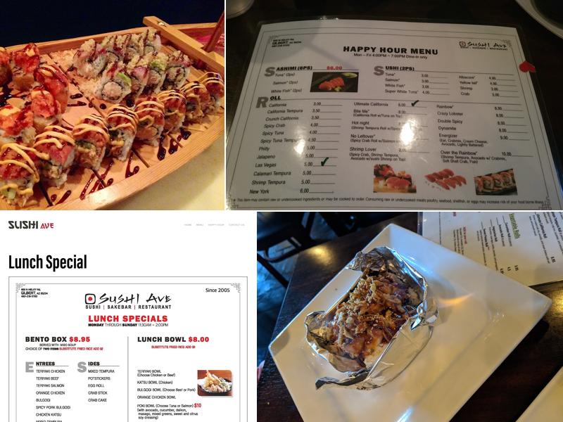 Sushi Ave Menu