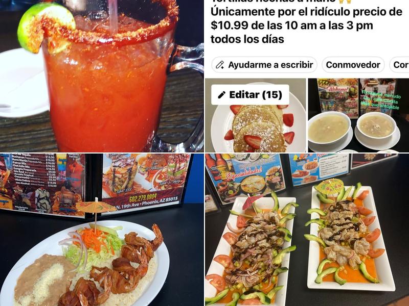 Mariscos El Tiburon Seafood Restaurant Menu