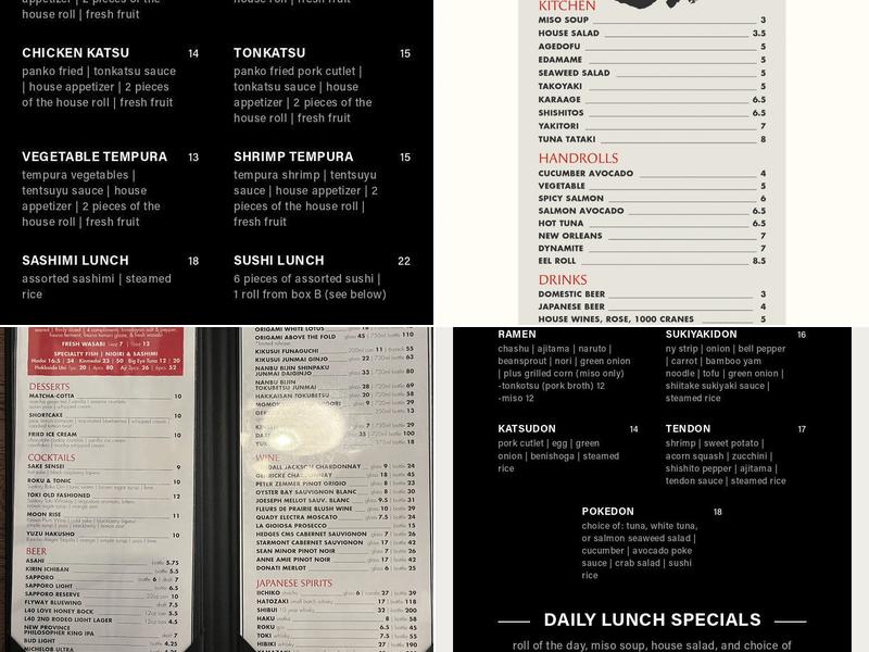 Mt Fuji Japanese Restaurant Menu