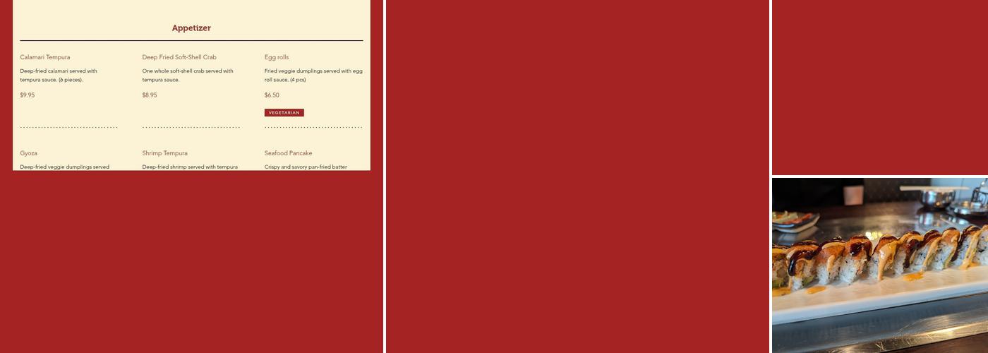 Gold Town Sushi & Korean BBQ Menu