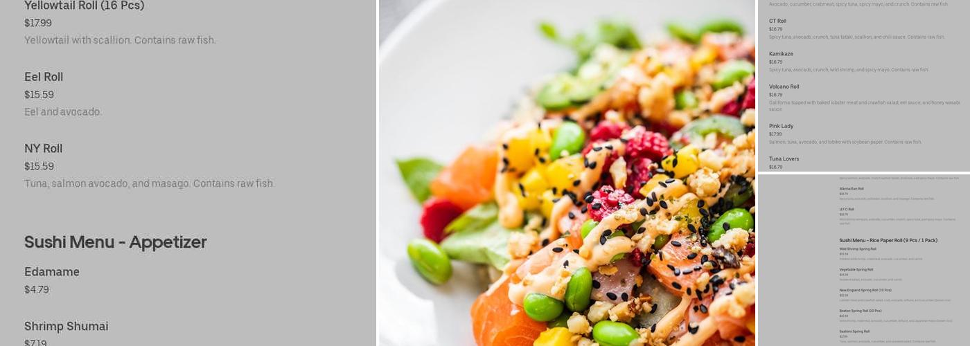 Fjord Fish Market Menu