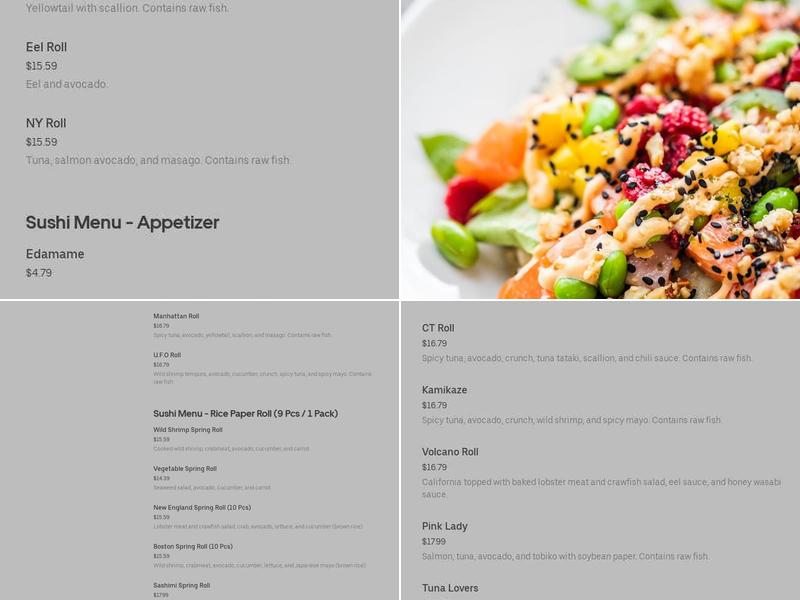 Fjord Fish Market Menu