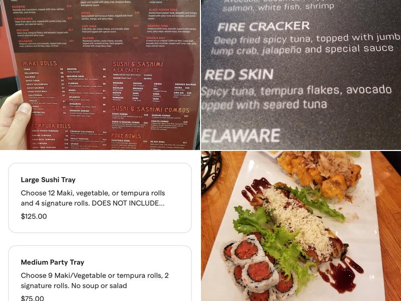 Chaiyo Sushi & Thai Menu