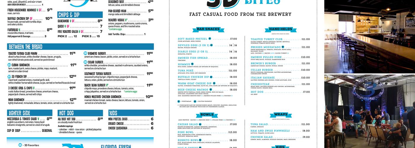 3 Daughters Brewing Menu