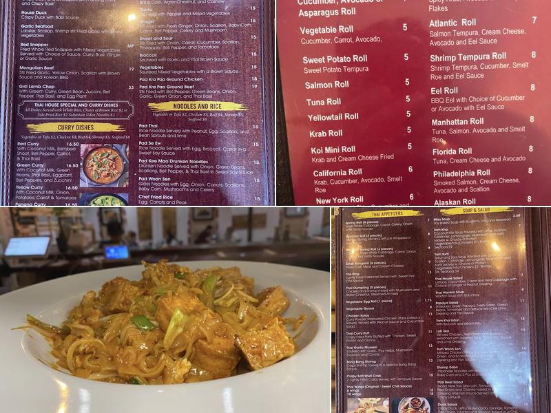 Royal Thai and Sushi Menu