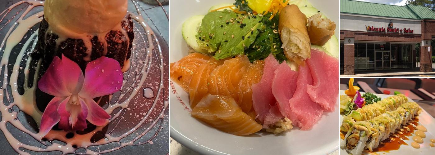 Volcanic Sushi + Sake Hunter's Crossing