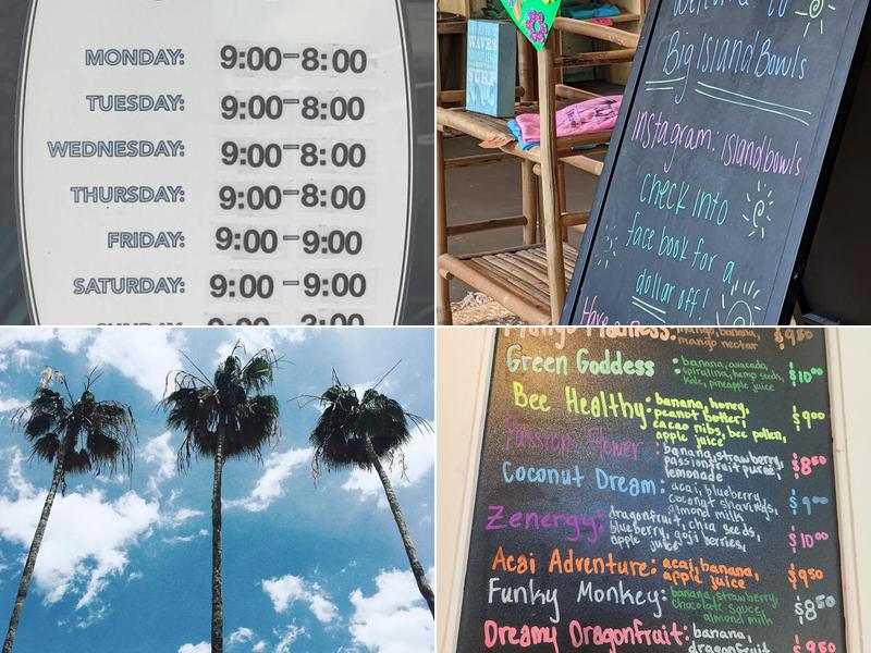 Big Island Bowls Menu