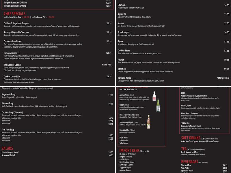 Sushi Spot /hibachi Menu