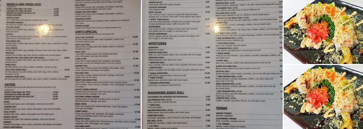 Thai Thai House Palm Bay Menu