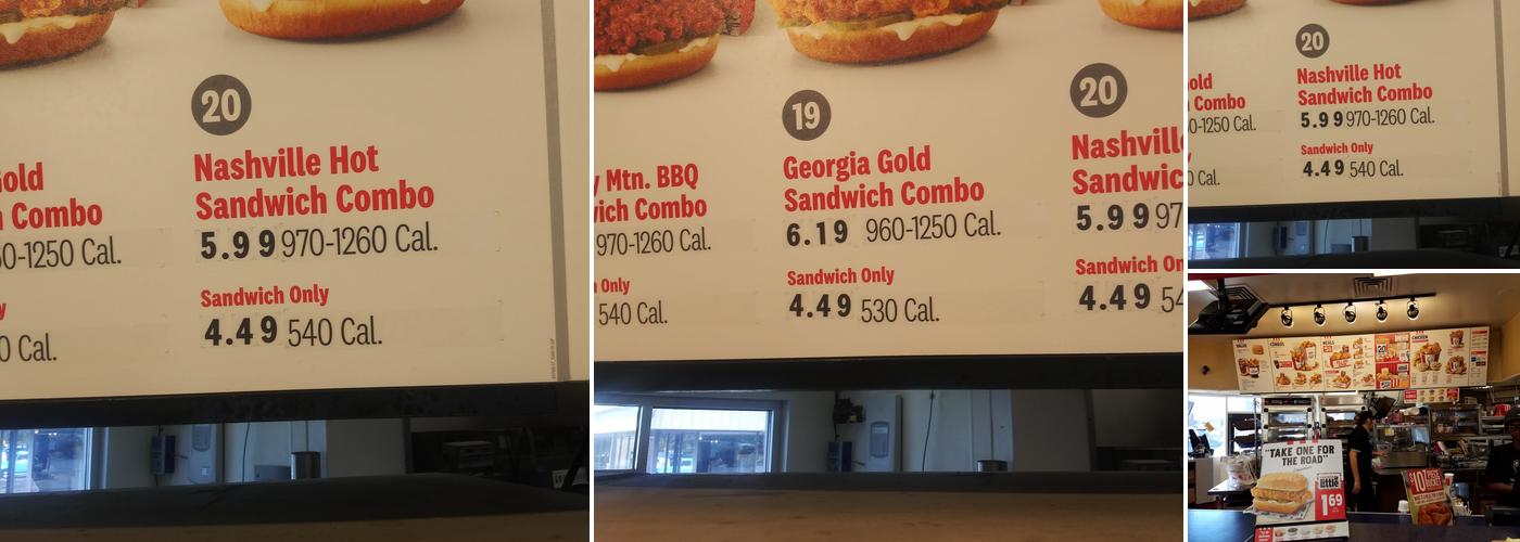 KFC Menu