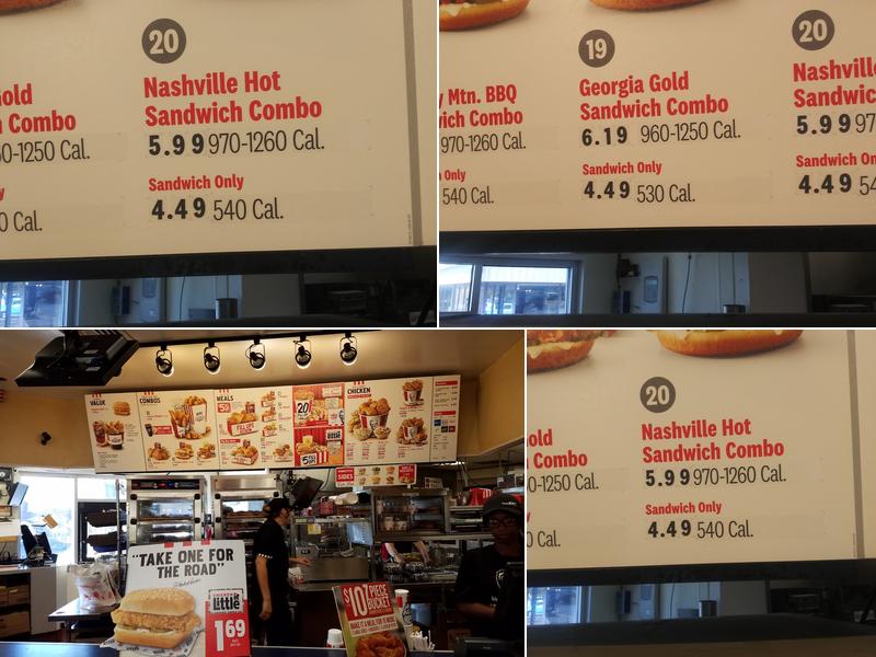 KFC Menu
