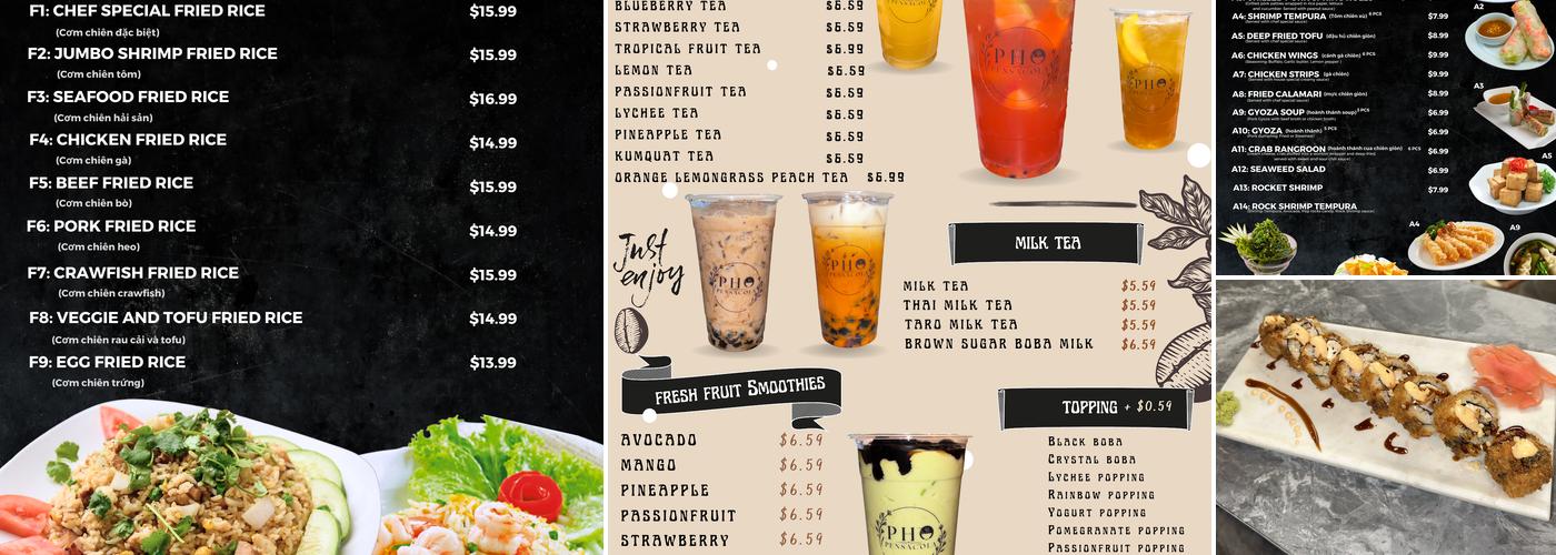 Pho Pensacola Menu