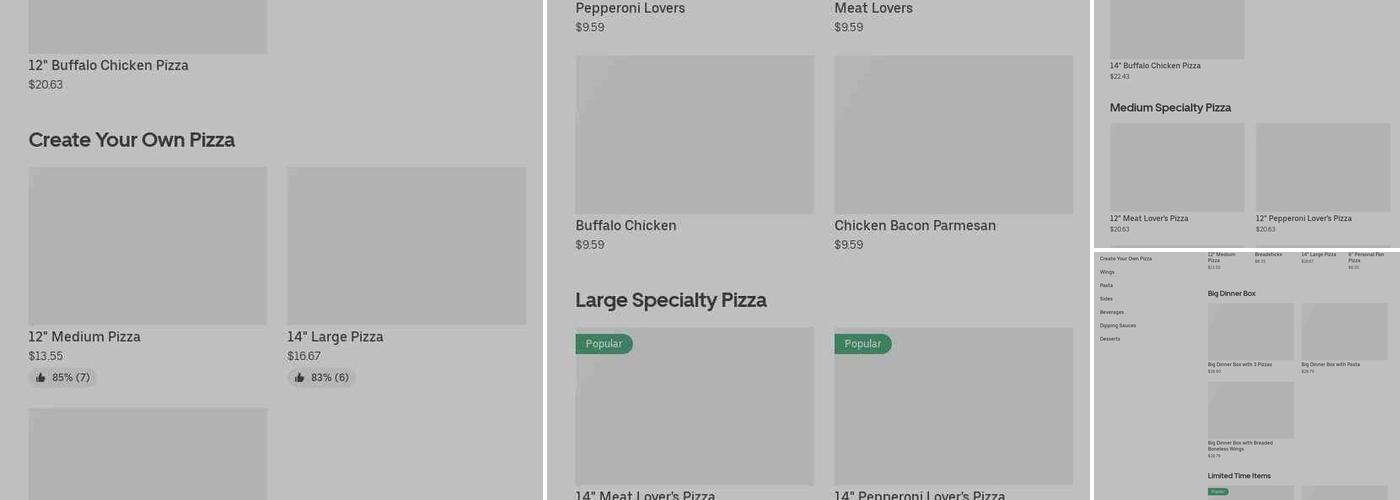 Pizza Hut Menu