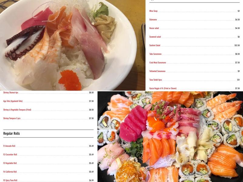 Sing Sing Sushi Menu