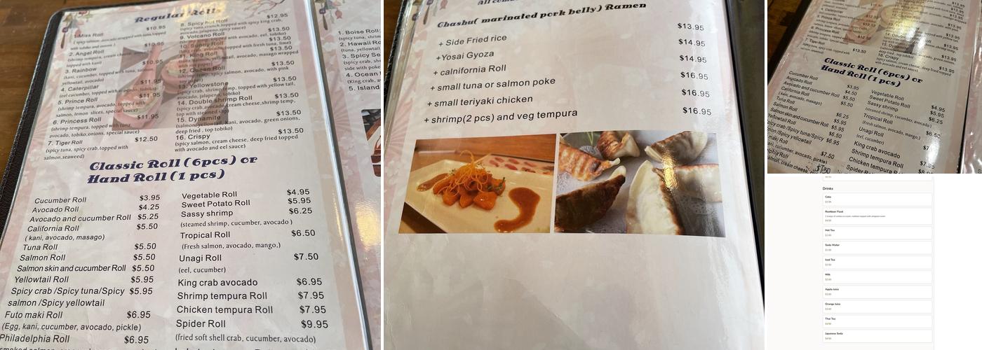 Island Sushi and Ramen Menu