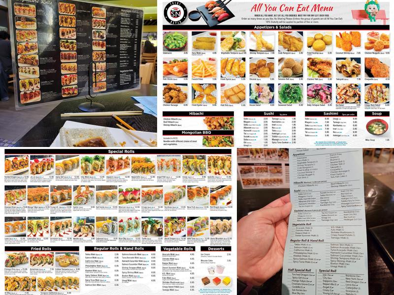 Sushi Naper Menu