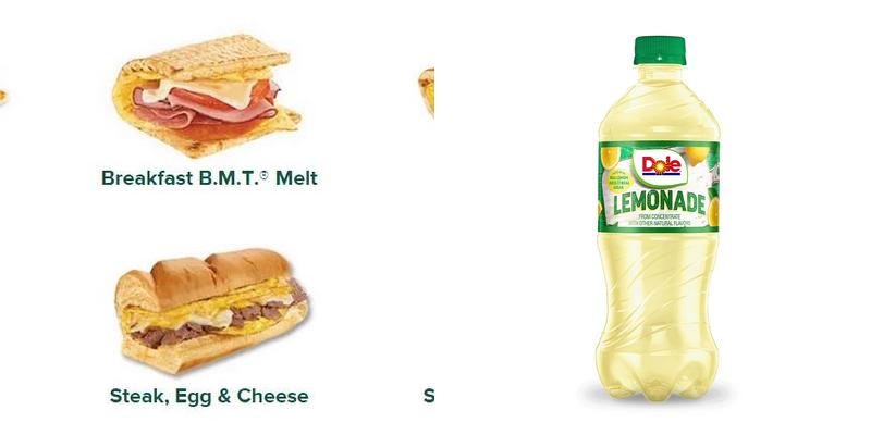 Subway Menu