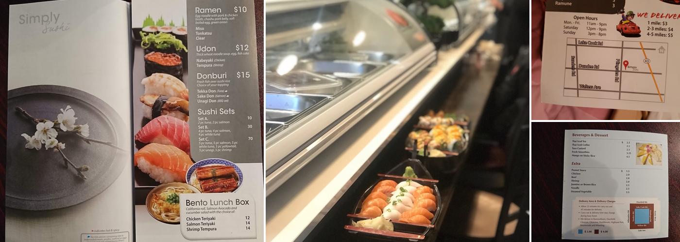 Simply Sushi & Noodles/ Fresh-Healthy and Poke. Menu