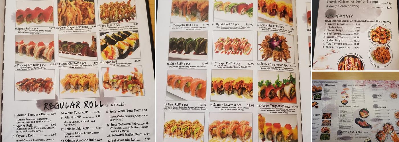 Moki Sushi Menu